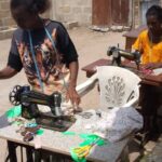 Learning to use sewing machine